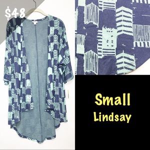 NWT LuLaRoe Small Lindsay Jacquard Geometric